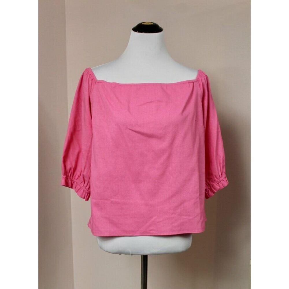 OLIVIA RUBIN Sz 10 US Pink Off Shoulder Jenny Top NWT 235.00